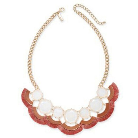 Jewelry - New Inc Gold-Tone Stone & Tassel Fringe Statement